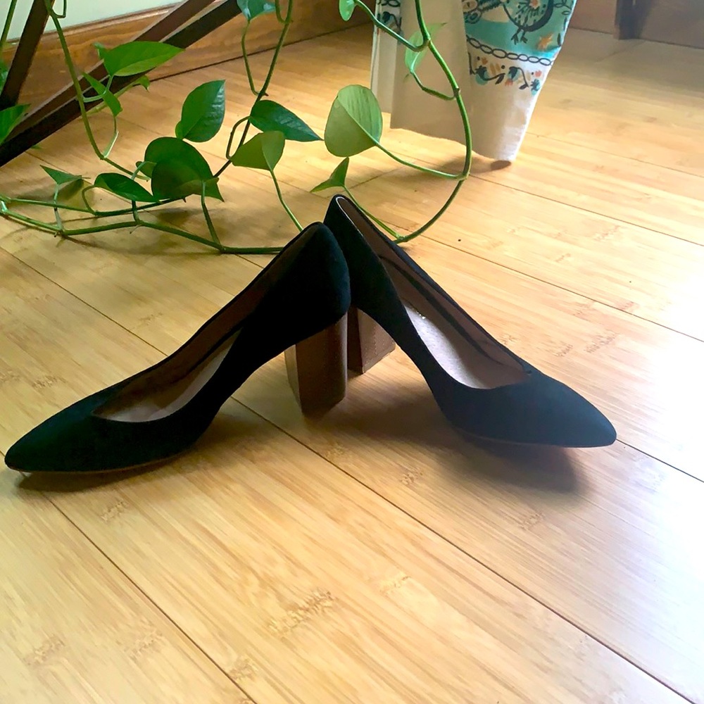 Black Anthropologie  heels size 8 1/2